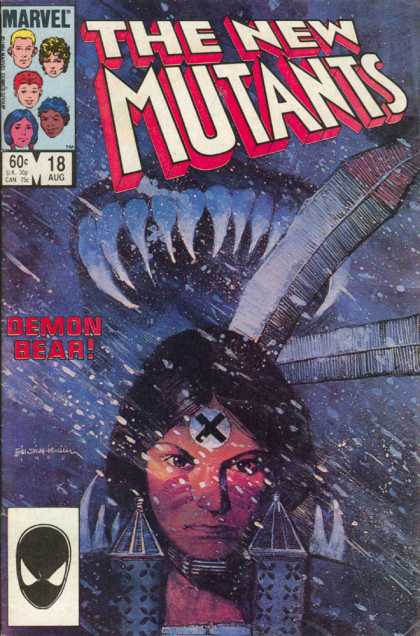 New Mutants 18 - Indian - Bill Sienkiewicz