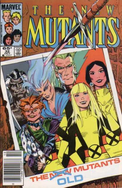 New Mutants 32 - Photograph - Knife - Marvel - Girls - Sword - Steve Leialoha