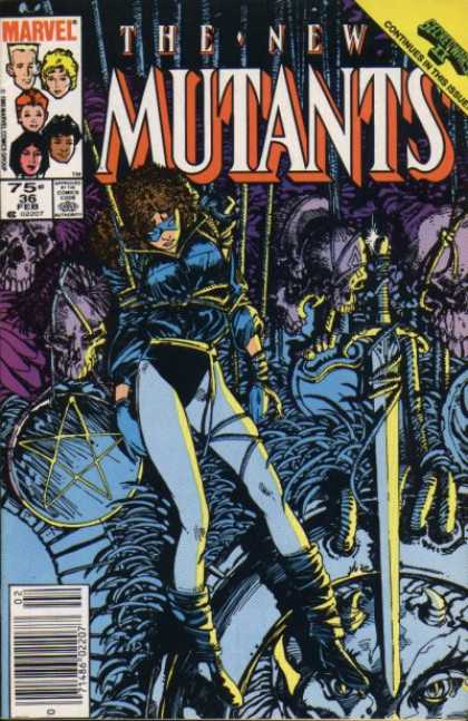 New Mutants 36 - Sword - Marvel - Costume - Superheroe - Munant - Barry Windsor-Smith