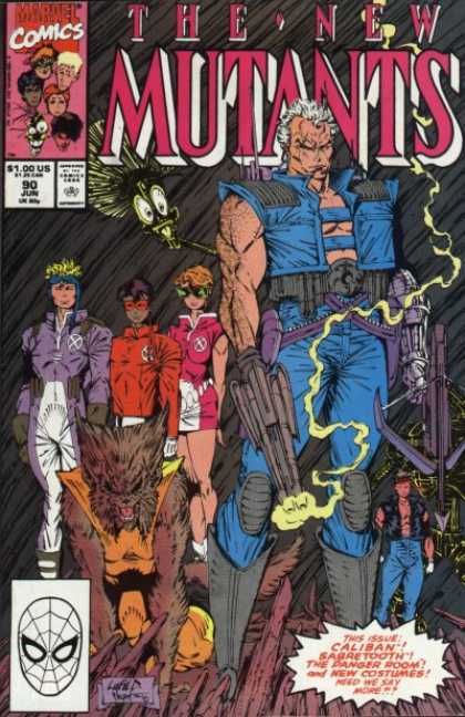 New Mutants 90 - Cable - Group - 100 Us - Gun - Smoke - Rob Liefeld, Scott Williams