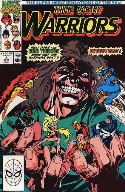 New Warriors 3 - Monster - People - Hair - Fight - Night - Darick Robertson, Mark Bagley