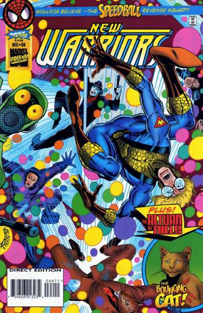 New Warriors 66 - Comic - Marvel - Bouncing Cat - Speedball - Superhero