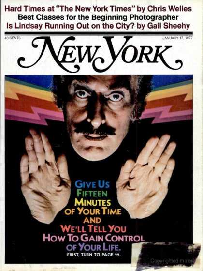 New York - New York - January 17, 1972