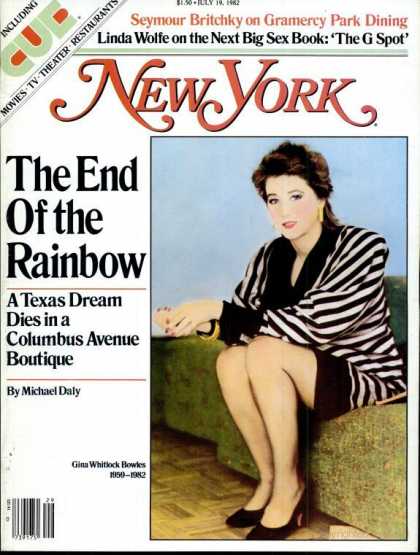 New York - New York - July 19, 1982