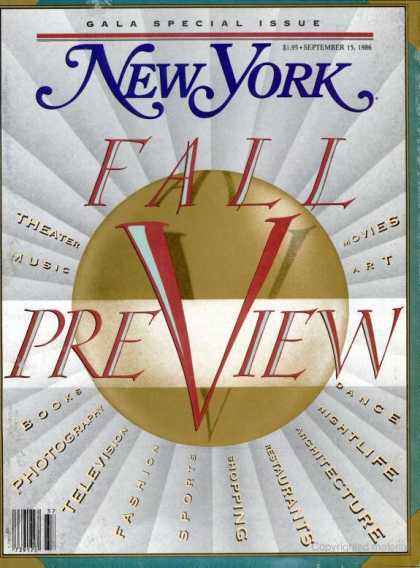New York - New York - September 15, 1986