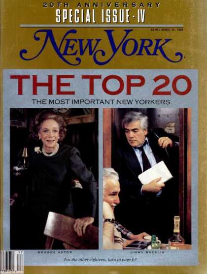 New York - New York - April 25, 1988