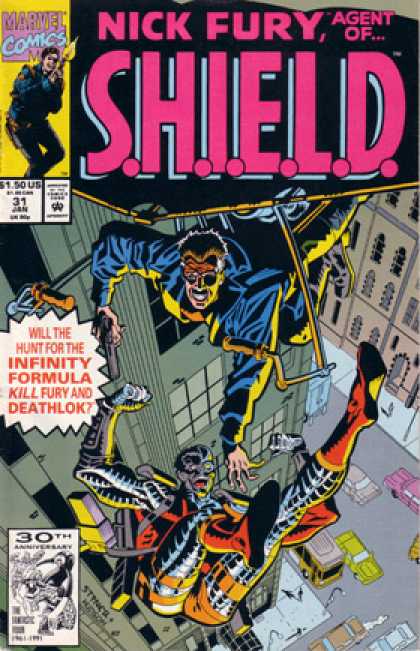 Nick Fury, Agent of SHIELD (1989) Covers