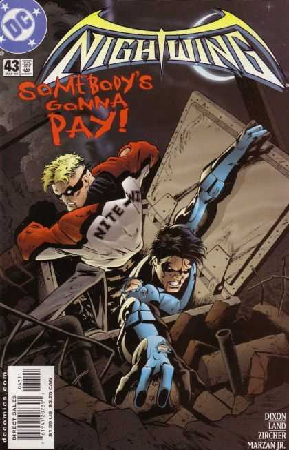 Nightwing 43 - Somebodys Gonna Pay - Nite - Dixon - Zircher - Direct Sales - Drew Geraci