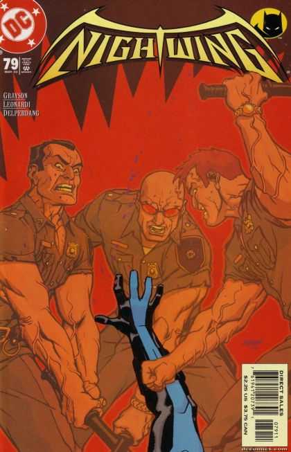 Nightwing 79 - Angry Red Haze - Military Action Against One Being - The Man In The Black And Blue Leotard Needs Help - The Man In The Black And Blue Leotard Will Be Black And Blue Inside As Well - Will The Law Win This One