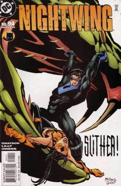 Nightwing 94 - Huge Snakehead - Robin And Nightwing - Slither Nightwing - Grayson Nightwing - Nightwing Save Slither From Giant Snake