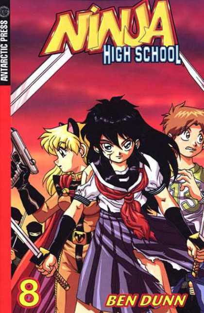 Ninja High School 8 - Ben Dunn - Gun - Sword - Sailor Suit - Cat Ears