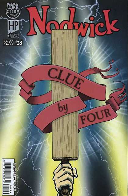 Nodwick 28 - Clue By Four - Dork Storm - Board - Night - Lightning - Aaron Williams