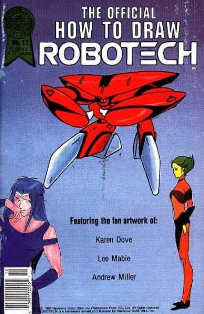 Official How to Draw Robotech 11 - Robotech - Fan Artwork Of Robotech - Karen Dove Lee Mabie Andrew Miller - Robots - Japanes Anime