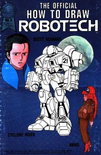 Official How to Draw Robotech 9 - Cyclone Rider - Annie - Moon - Robot 21 - Scott