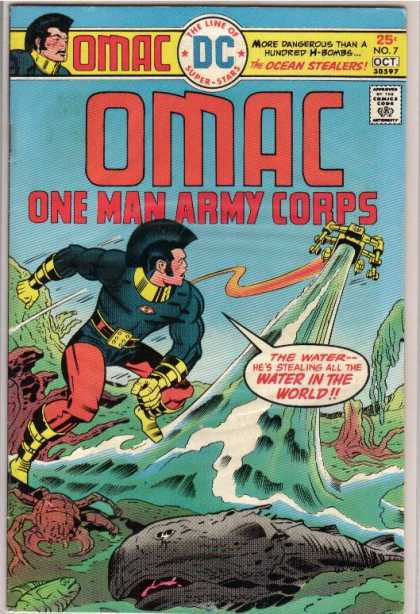 Omac 7 - Robot - Water - Fish - Yellow Boots - Tree Trunk - Jack Kirby, Renato Guedes