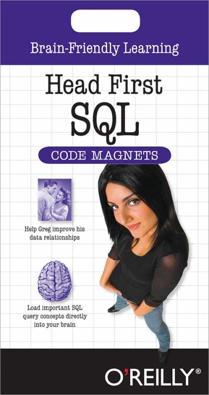 O'Reilly Books - Head First SQL Code Magnet Kit