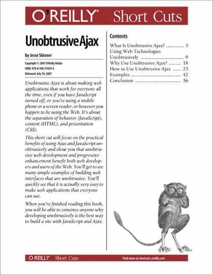 O'Reilly Books - Unobtrusive Ajax