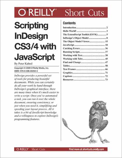 O'Reilly Books - Scripting InDesign CS3/4 with JavaScript