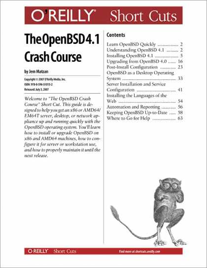 O'Reilly Books - The OpenBSD 4.1 Crash Course