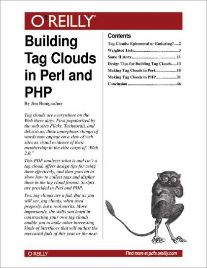 O'Reilly Books - Building Tag Clouds in Perl and PHP