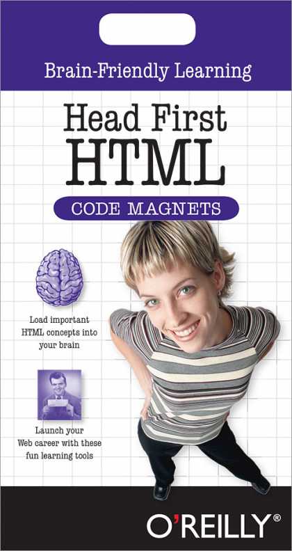 O'Reilly Books - Head First HTML with CSS & XHTML Code Magnet Kit