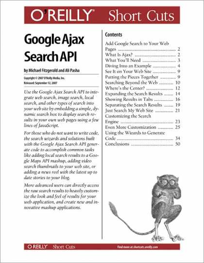 O'Reilly Books - Google Ajax Search API