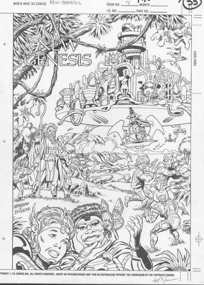 Original Cover Art - New Genesis #7 Cover