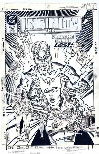 Prince - Quees - Magic - Power - Action Original Cover Art - Infinity Inc. - Prince - Quees - Magic - Power - Action