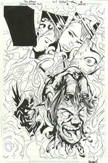 Original Cover Art - Demon: Driven Out - Demon - Jan 04 - Pop Mhan - Driven Out - Sketch