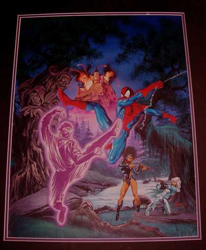 Original Cover Art - Spider-Man: Fear Itself Cover Painting (HUGE) 1990