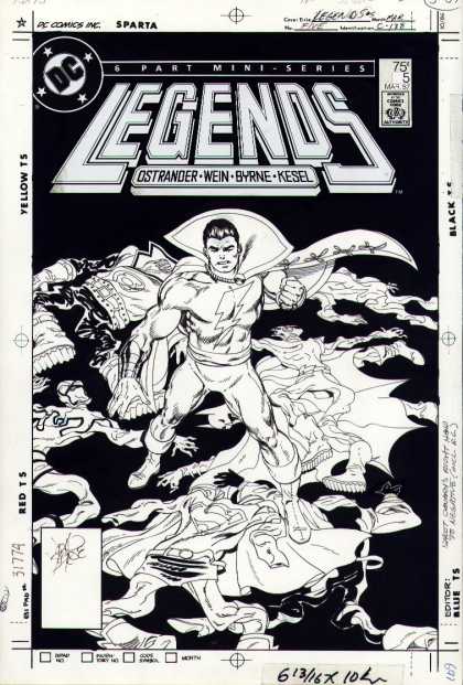 Original Cover Art - Legends #5 cover - Legends - Dc - Ostrander - Wein - Kesel