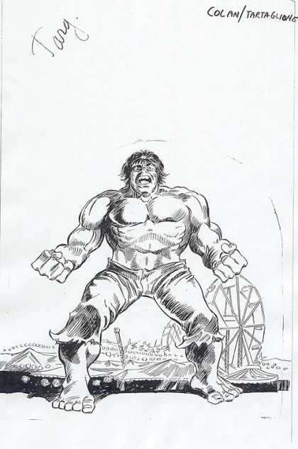 Original Cover Art - Incredible Hulk Cover