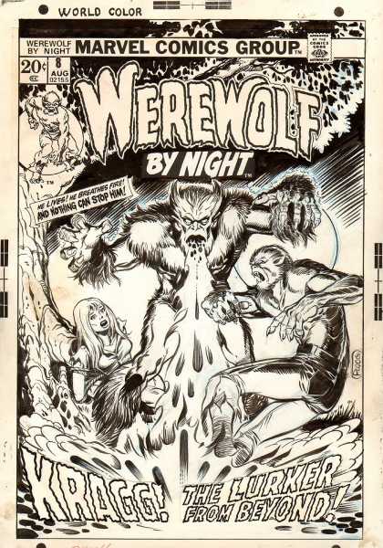 Original Cover Art - Werewolf By Night #8 COVER (1973)