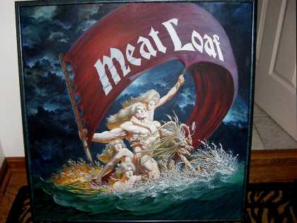 Original Cover Art - MEAT LOAF Record Album Cover Painting (1979) - Meat Loaf - Rock - Metal - Band - Music