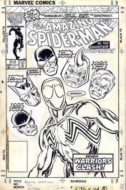 Original Cover Art - Amazing Spider-Man #281 Cover (1986)