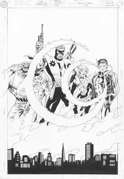 Original Cover Art - Power Company: Josiah Power - The City Watch - The Undone - The W Men - Alpha Squad - The Amazing Dentists