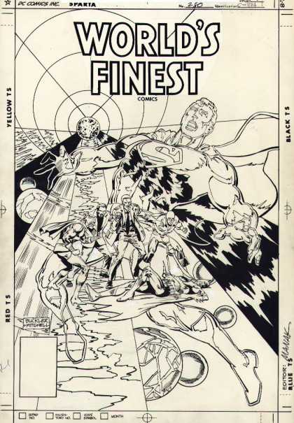 Original Cover Art - Worlds Finest #280 Cover