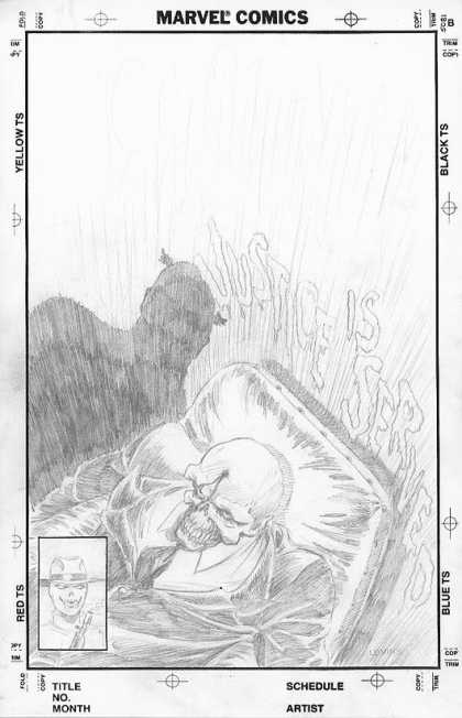 Original Cover Art - Captain America Unpublished "GRAPHIC" Cover