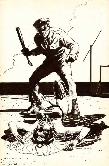Original Cover Art - Classic X-Men #11 Back Cover (1987)