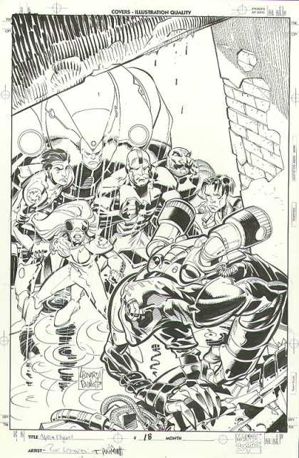 Original Cover Art - Alpha Flight