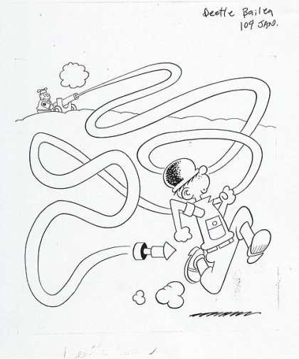 Original Cover Art - Beetle Bailey