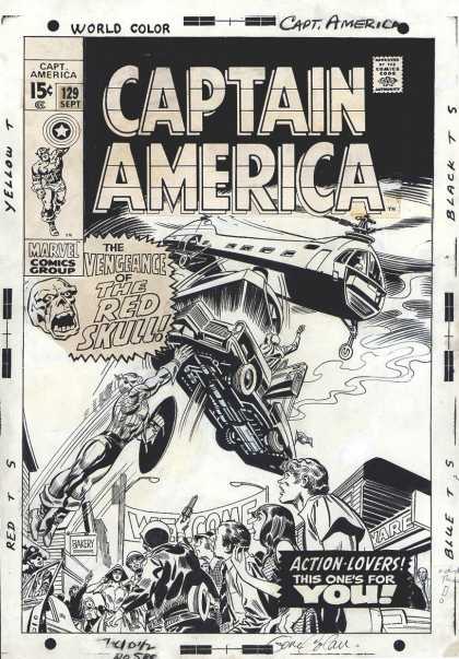 Original Cover Art - Captain America #129 Cover (1970)
