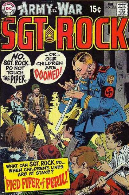 Our Army at War 215 - Superman - National Comics - Dollar Comics - Approved By The Comics Code Authority - Sgt Rock - Joe Kubert