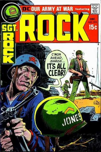 Our Army at War 226 - Military - Sgt Rock - Jones - Guns - Trenches - Joe Kubert