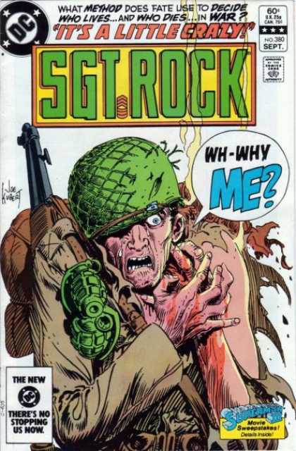 Our Army at War 380 - Joe Kubert - Soldier - Man - Cartoon - Gun