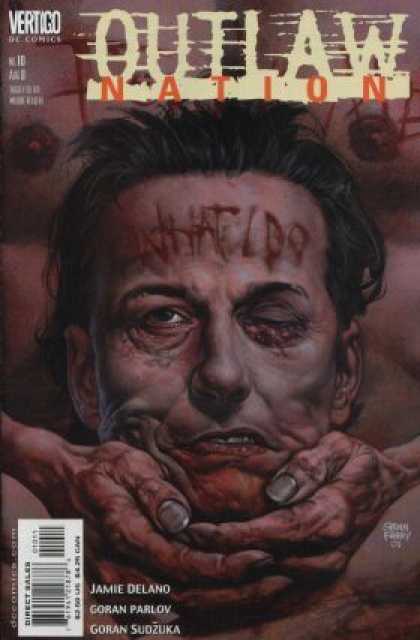 Outlaw Nation 10 - Vertigo - Dc Comics - Black Eye - Forehead - Bloody Face