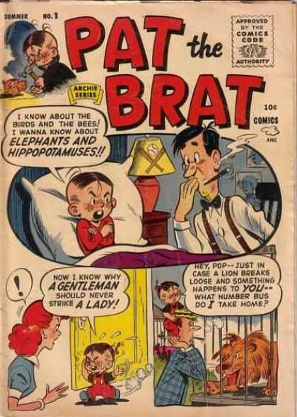 Pat the Brat 1 - Boy - Father - Mother - Cigar - Lion