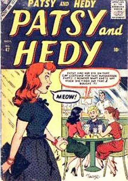 Patsy and Hedy 47 - Red Hair - Table - Eating - Meow - Restaurant