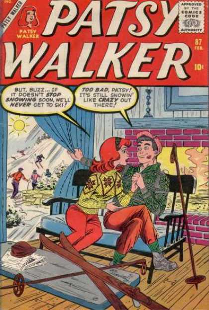 Patsy Walker 87 - Kisses - Snow - Skiing - Patsy Walker - Benches