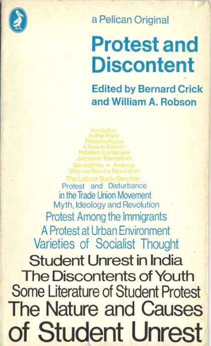 Pelican Books - 1970: Protest and Discontent (Crick and Robson)